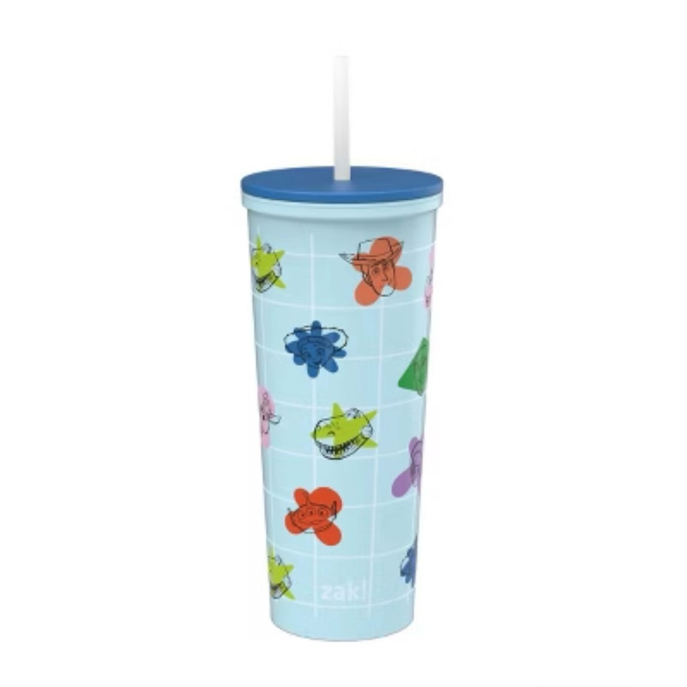 Toy Story 24 oz Tumbler with Blue Lid and Straw, New - Picture 9 of 11